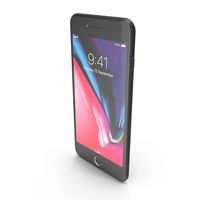 Apple iPhone 8 Plus Space Gray PNG & PSD Images