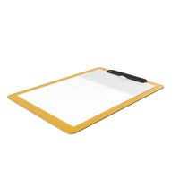 Clipboard Yellow 01 PNG & PSD Images