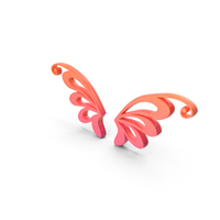 Butterfly Wings Pink PNG & PSD Images
