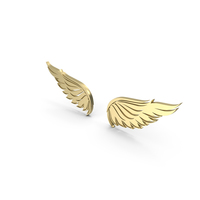 Gold Bird Wings Design PNG & PSD Images