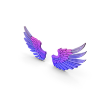 Style Bird Wings Purple PNG & PSD Images