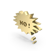 Speech Bubble Star Gold NO PNG & PSD Images