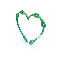 Heart Arrow Frame Love Valentine Green PNG & PSD Images