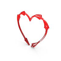 Red Heart Arrow Frame PNG & PSD Images