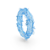Water Splash Number 0 PNG & PSD Images
