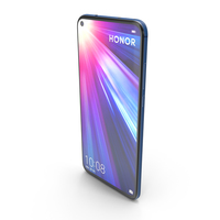 Honor View 20 Sapphire Blue PNG & PSD Images