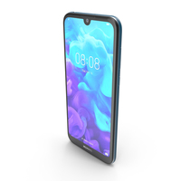 Huawei Y5 2019 Sapphire Blue PNG & PSD Images