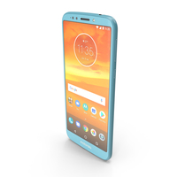 Motorola Moto E5 Plus Mineral Blue PNG & PSD Images