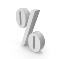White Percentage Symbol PNG & PSD Images