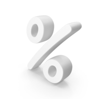 White Percentage Logo PNG & PSD Images