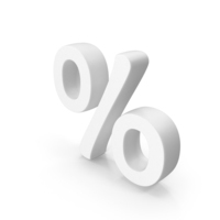 Percentage White Sign PNG & PSD Images