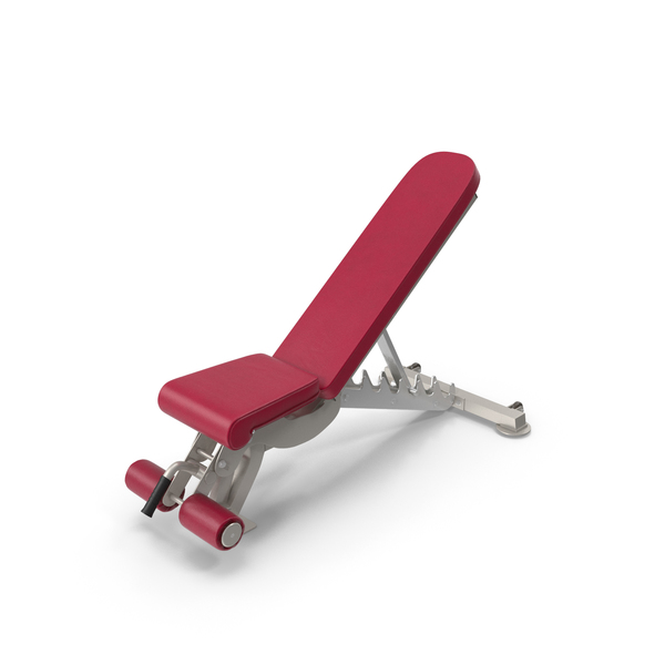 Red Adjustable Bench Press PNG & PSD Images