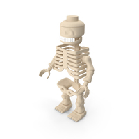Anatomical LEGO Man Skeleton PNG & PSD Images
