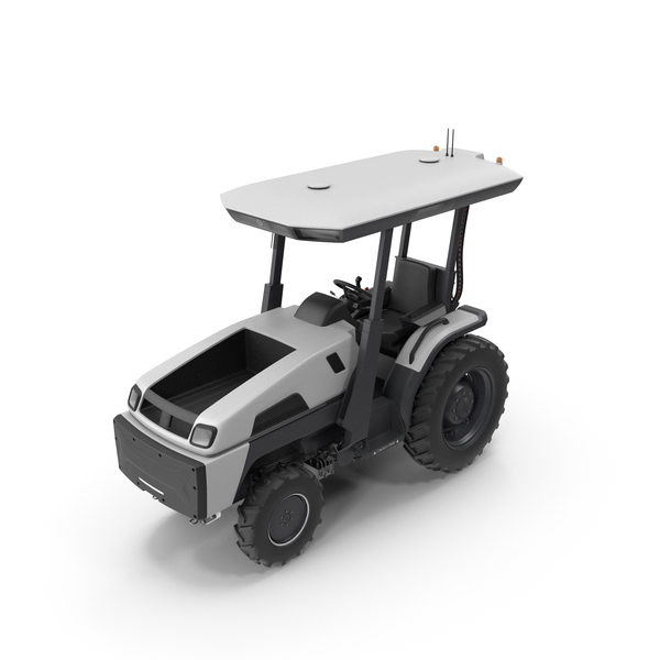 Autonomous Electric Tractor PNG & PSD Images