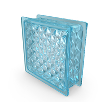 Blue Glass Block Diamond Pattern PNG & PSD Images