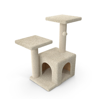 Cat Tree 3-Level PNG & PSD Images