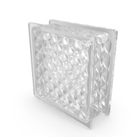 Clear Glass Block Diamond Pattern PNG & PSD Images