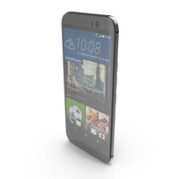 HTC One M9 Gunmetal Gray PNG & PSD Images