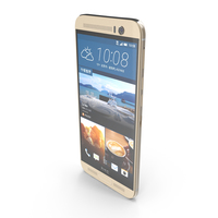 HTC One M9+ Amber Gold PNG & PSD Images