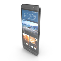 HTC One M9+ Gunmetal Gray PNG & PSD Images