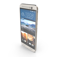 HTC One M9+ Silver gold PNG & PSD Images