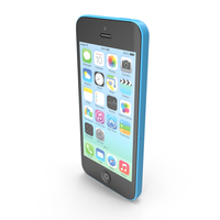 Apple IPhone 5C Blue PNG & PSD Images