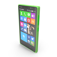 Nokia X2 Dual SIM Glossy Green PNG & PSD Images