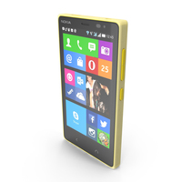 Nokia X2 Dual SIM Yellow PNG & PSD Images