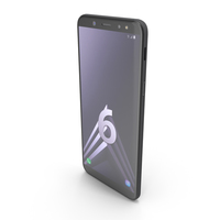 Samsung Galaxy A6 Black PNG & PSD Images