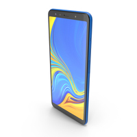 Samsung Galaxy A7 Blue PNG & PSD Images