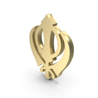 Religious SIKHISM Symbol Gold PNG & PSD Images