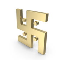 Religious Swastika Symbol Gold PNG & PSD Images