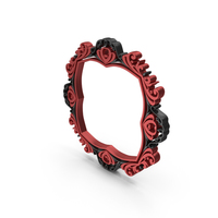 Red Valentine Royal Heart Frame PNG & PSD Images
