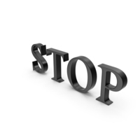 Black Stop Sign PNG & PSD Images