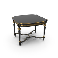 4 person Angelo Cappellini Cezanne  classic  black Dining  table PNG & PSD Images