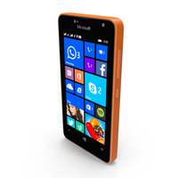 Microsoft Lumia Dual SIM Orange PNG & PSD Images