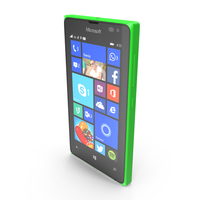 Microsoft Lumia 435 Dual SIM Green 3DS PNG & PSD Images