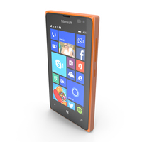 Microsoft Lumia 532 Dual SIM Orange PNG & PSD Images