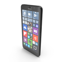 Microsoft Lumia 640 XL Dual SIM Black PNG & PSD Images