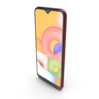 Samsung Galaxy A01 Red PNG & PSD Images