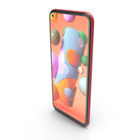 Samsung Galaxy A11 Red PNG & PSD Images