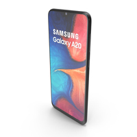 Samsung Galaxy A20 Black PNG & PSD Images