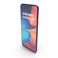 Samsung Galaxy A20 Deep Blue PNG & PSD Images