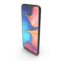 Samsung Galaxy A20e Black PNG & PSD Images