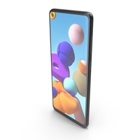 Samsung Galaxy A21s Black PNG & PSD Images