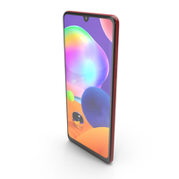 Samsung Galaxy A31 Prism Crush Red PNG & PSD Images