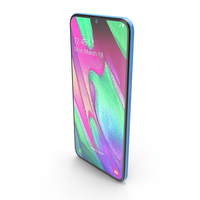 Samsung Galaxy A40 Blue PNG & PSD Images