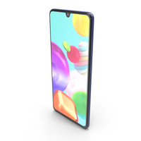 Samsung Galaxy A41 Prism Crush Blue PNG & PSD Images