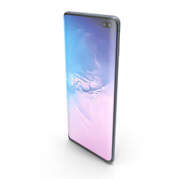 Samsung Galaxy S10 Plus Prism Blue PNG & PSD Images