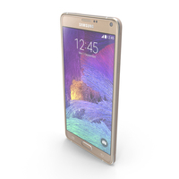 Samsung Galaxy Note 4 Bronze Gold PNG & PSD Images